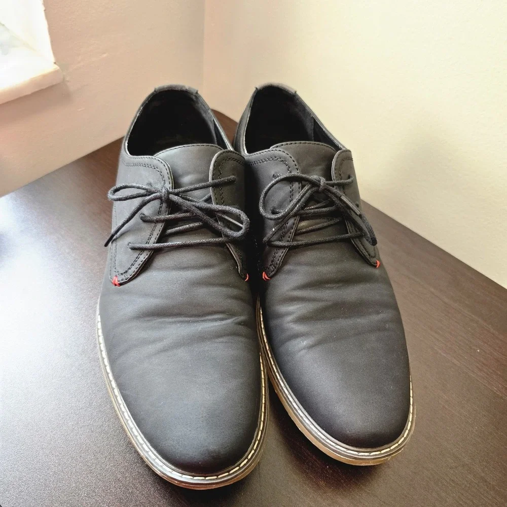 Jousen‎ Milano Men's US 11.5 Black Lace Up Dress Shoes Business Casual Office